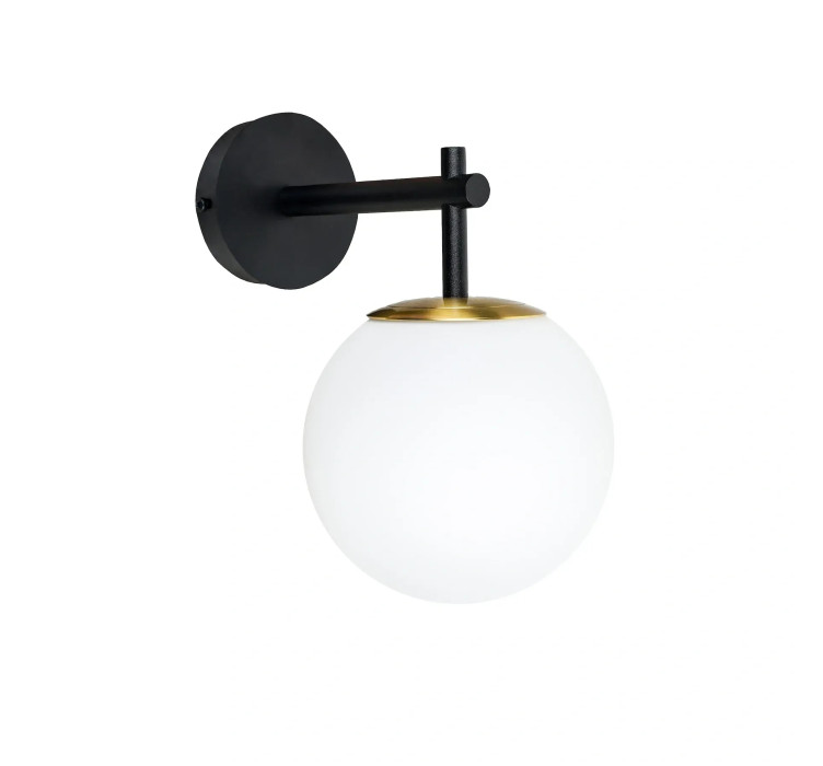 Бра (світильник настінний) Opal W150 Black/Brass2